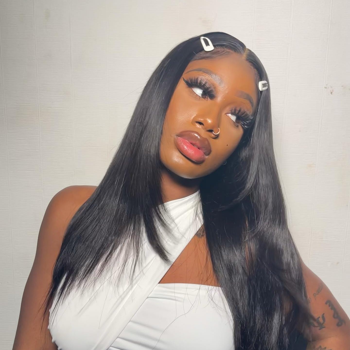 Layered Cut Straight Pre-Bleached Wear Go Wig 7x5 HD Lace Closure 180% Glueless Wig | BGMgirl Hair