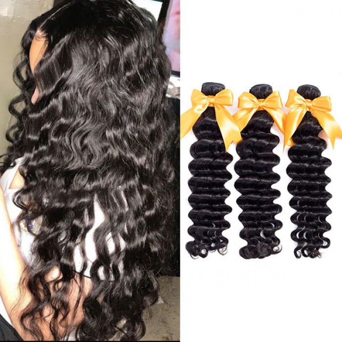 Loose Deep Wave 3 Bundles Human Hair 