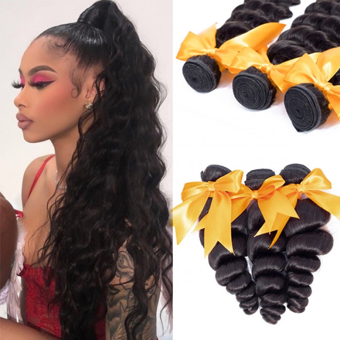 Loose Wave 3 Bundles Human Hair