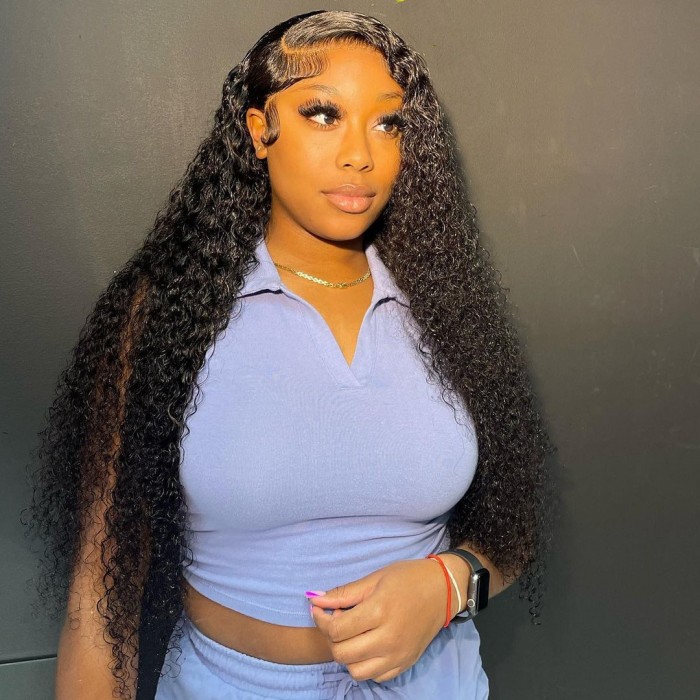 Kinky Curly Wear & Go Glueless HD Lace Front 180% Density Wig