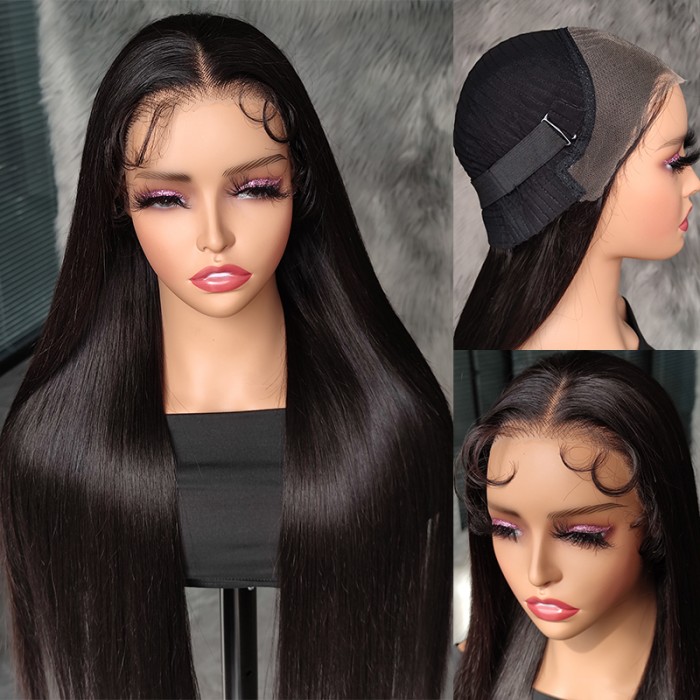 Straight Wear & Go Glueless HD Lace Front 180 Density Wig BGM Hair