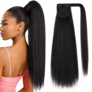 Kinky Straight Wrap-around Ponytail Hair Extension | BGM Hair