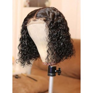 Water Wave Short Bob Lace Closure Wig 150% Density | BGM Hair