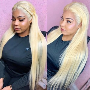 613 Blonde Straight  Color Lace Front Wig | BGM Hair