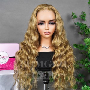 Honey Blonde Body Wave #27 Wear Go Wig 6x4 Lace Closure 180% Density Color Glueless Wig | BGMgirl Hair