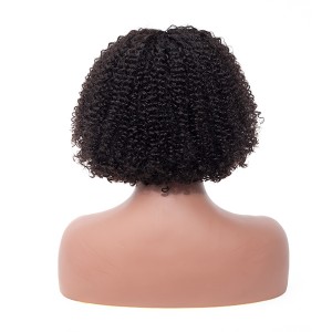 Kinky Curly Short Bob Wig With Bangs | BGM Hair