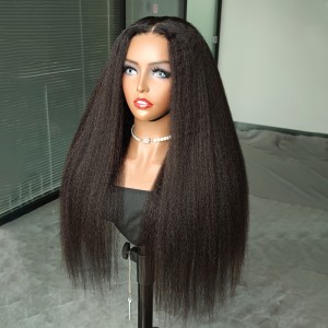 Kinky Straight Wear & Go HD Lace Closure 180% Density Wig | BGM Hair