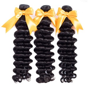 Loose Deep Bundles With Closure Human Hair Extensions | BGMGirl