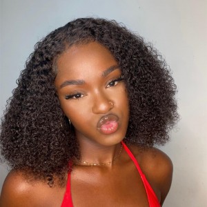 Kinky Curly Bob13x4 Lace Front Wig | BGMGirl
