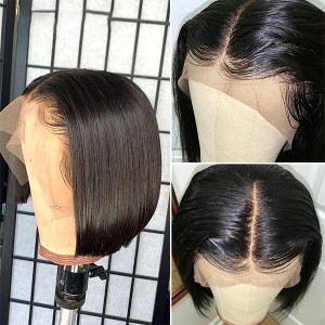 Straight Short Bob Lace Front Wig | BGM Hair 