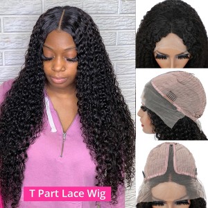 Water Wave T part Human Hair Wig | BGMGirl