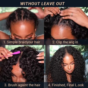 Water Wave V part Wig Human Hair Wig | BGM Hair