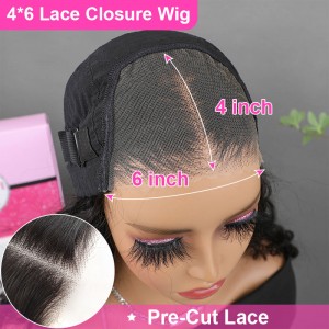 Deep Wave Wear & Go Glueless 180% HD Lace Closure Wig | BGM Hair