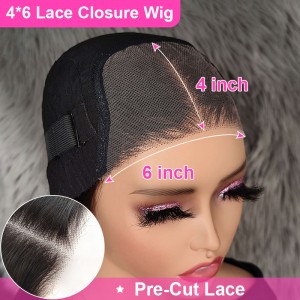 Kinky Straight Wear & Go Glueless 180% HD Lace Closure Wig | BGM Hair