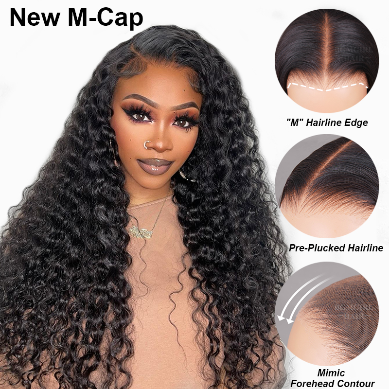 M-cap Deep Wave 9x6 Wear Go Wig