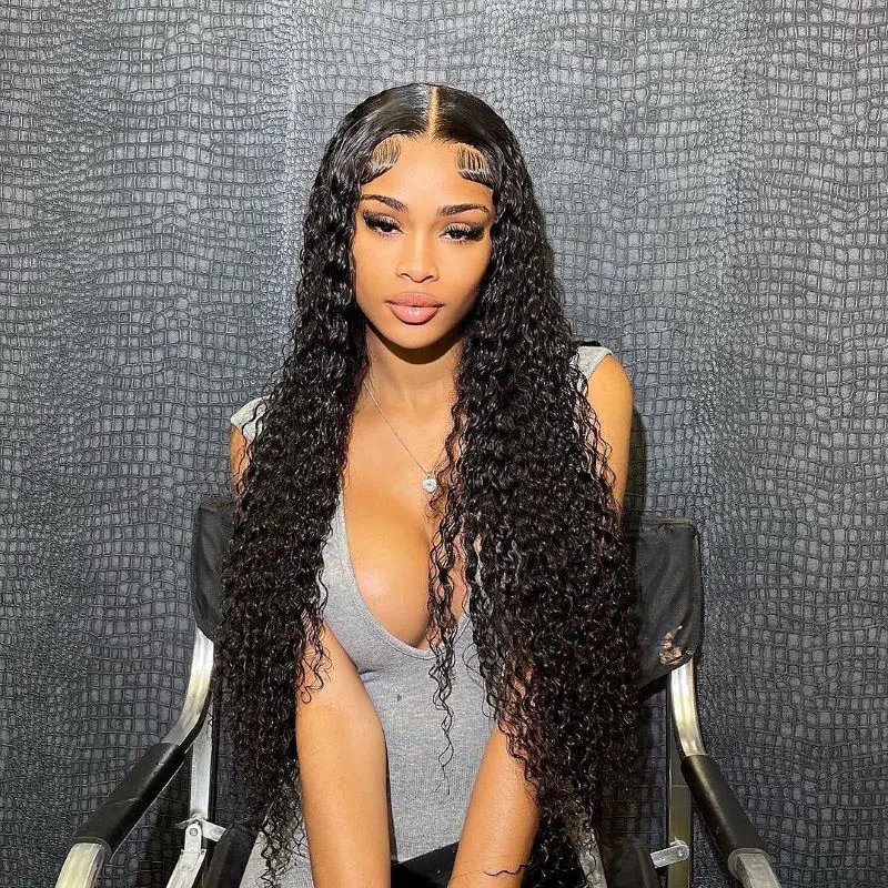 Pre-Bleached Water Wave Wear Go Wig 6x4 HD Lace Closure 180% Density Glueless Wig | BGMgirl Hair