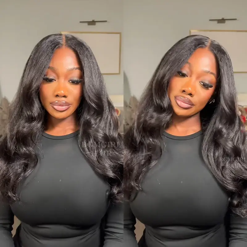 Kinky Straight / Yaki Straight Wear Go Wig 6x4 HD Lace Closure 180% Glueless Wig | BGMgirl Hair