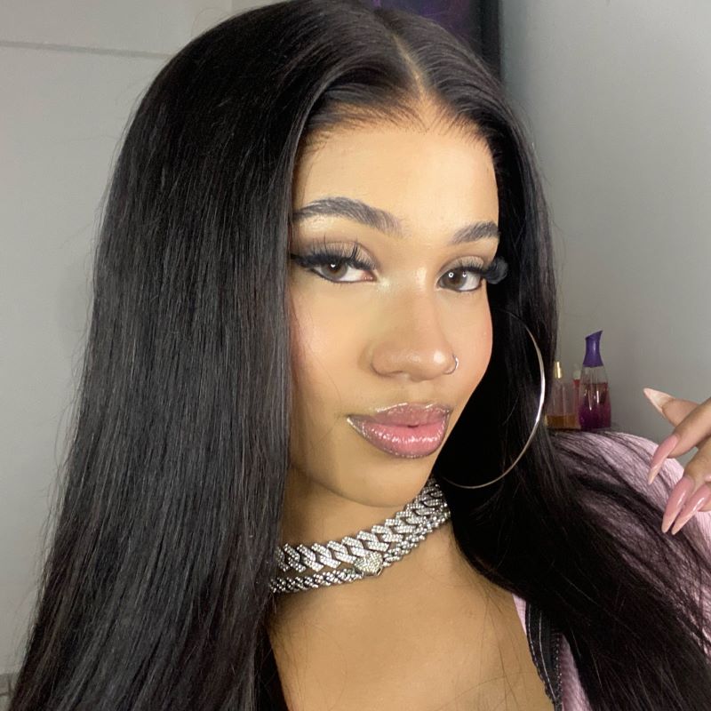 straight glueless wigs