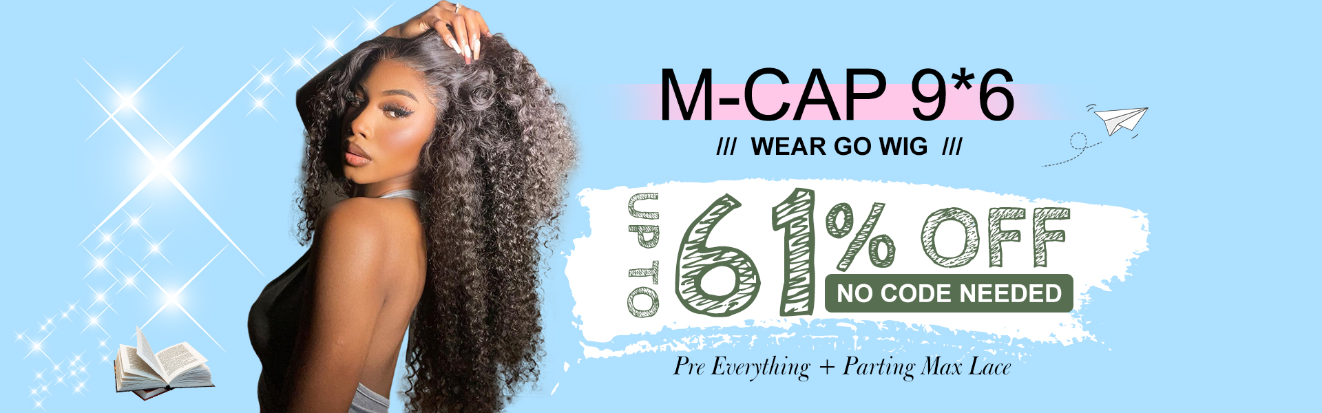 Upgrade Mcap 9x6 Wear Go Wig