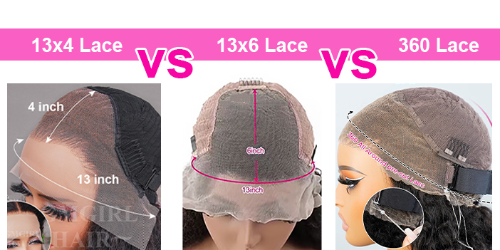 13x4 Lace Front Wig VS 13x6 Lace Front Wig VS 360 Lace Wig